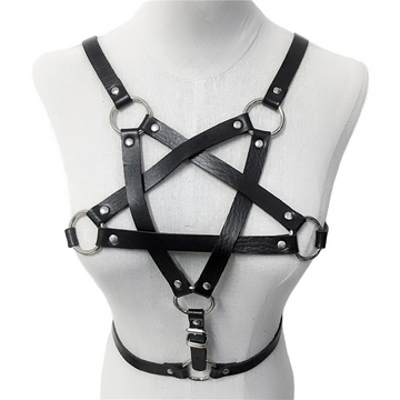 Body Harness with Pentagram for Ladies / Sexy Bra Belts Body Bondage / Fetish Garters - EVE's SECRETS